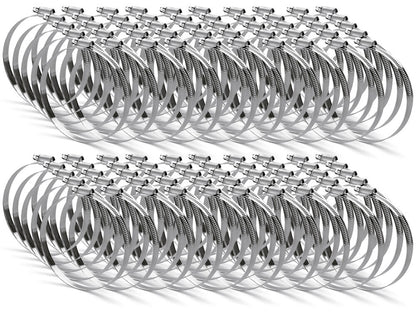 100er SET Schlauchklemme Ø 102 aus galvanisiertem Stahldraht mit Nennweite 90-110 mm / Schelle / Schlauchbefestigung