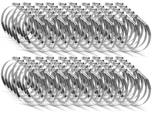100er SET Schlauchklemme Ø 102 aus galvanisiertem Stahldraht mit Nennweite 90-110 mm / Schelle / Schlauchbefestigung