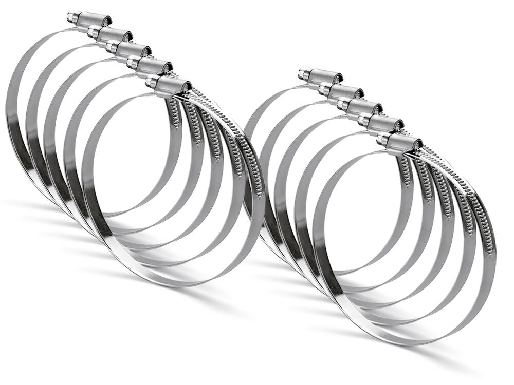 10er SET Schlauchklemme Ø 102 aus galvanisiertem Stahldraht mit Nennweite 90-110 mm / Schelle / Schlauchbefestigung