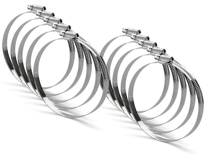 10er SET Schlauchklemme Ø 102 aus galvanisiertem Stahldraht mit Nennweite 90-110 mm / Schelle / Schlauchbefestigung