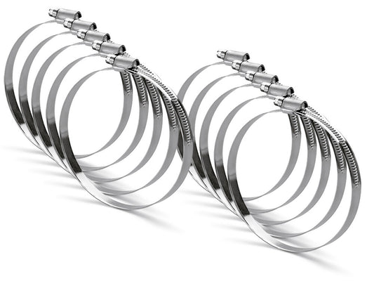 10er SET Schlauchklemme Ø 102 aus galvanisiertem Stahldraht mit Nennweite 90-110 mm / Schelle / Schlauchbefestigung