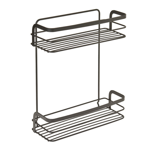 METALTEX 401114000 Origin Lava Regal mit 2 Etagen, TouchTherm, matt schwarz