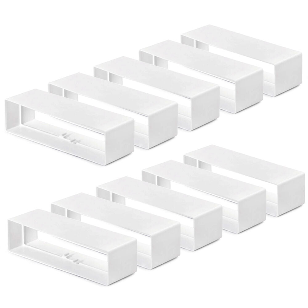 10er SET T-RVB Breitkanal-Verbinder, 218,5i x 55,5i / COMPAIR top (System Ø 125 flach)