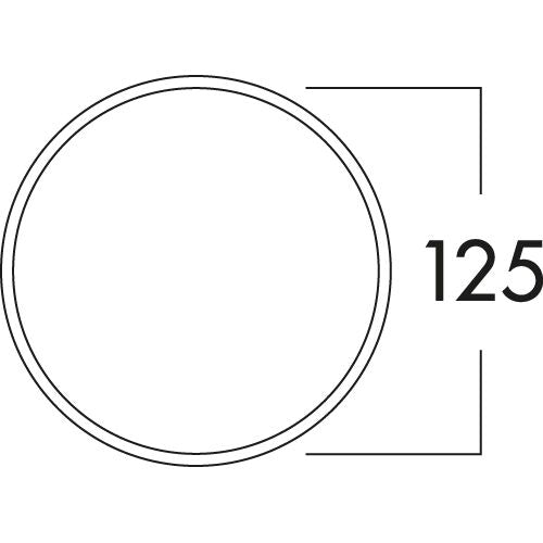 Rückstauklappe verzinkt Ø 125a mm zum Einsetzen in Lüftungsrohr / Einbauklappe / Luftklappe / Compair flow 125 (System… – Bild 2