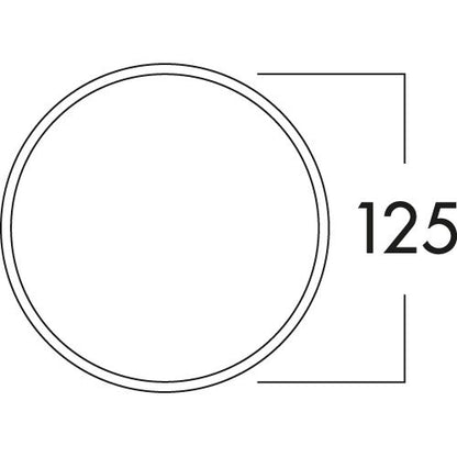 Rückstauklappe verzinkt Ø 125a mm zum Einsetzen in Lüftungsrohr / Einbauklappe / Luftklappe / Compair flow 125 (System… – Bild 2