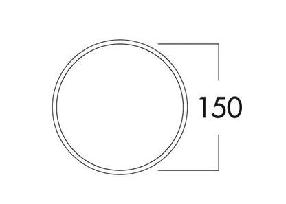 Rundrohr 150 ohne Muffe / Rohr lose / Abluftrohr rund / Compair flow (System Ø 150) / Compair® round Ø 150 – Bild 3