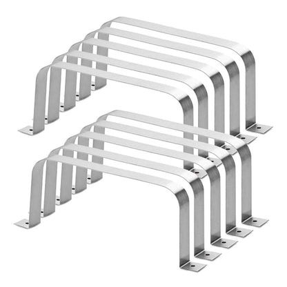 10er SET MF-RSS Befestigungsschelle aus Edelstahl für System Compair flow 125