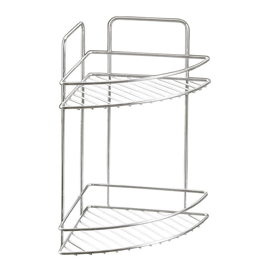 METALTEX 403313000 Reflex LUXY 2-etagiges Eckregal 23 x 23 x 35 cm Chrometherm