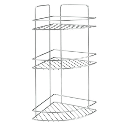 METALTEX 403315000 Reflex LUXY 3-etagiges Eckregal 23 x 23 x 53 cm Chrometherm