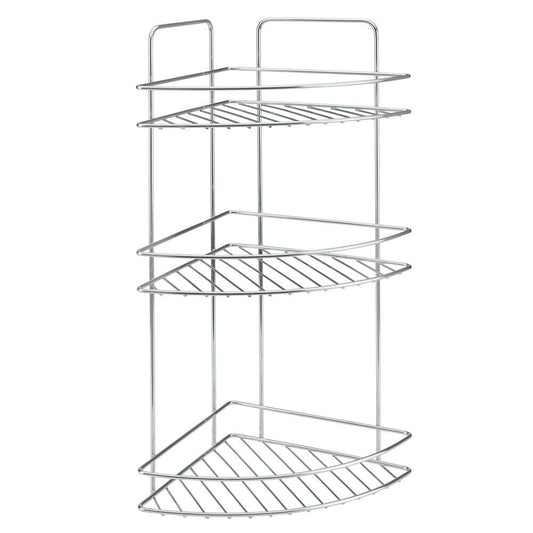 METALTEX 403315000 Reflex LUXY 3-etagiges Eckregal 23 x 23 x 53 cm Chrometherm