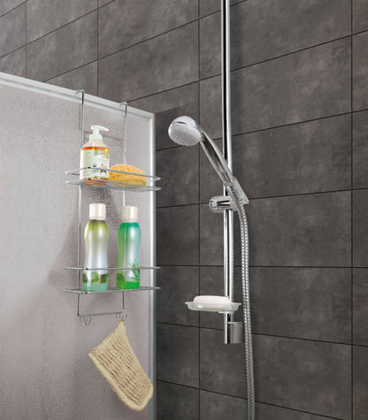 METALTEX 403302000 Reflex LUXY 2-etagiges Duschregal 25 x 20 x 60 cm Chrometherm
