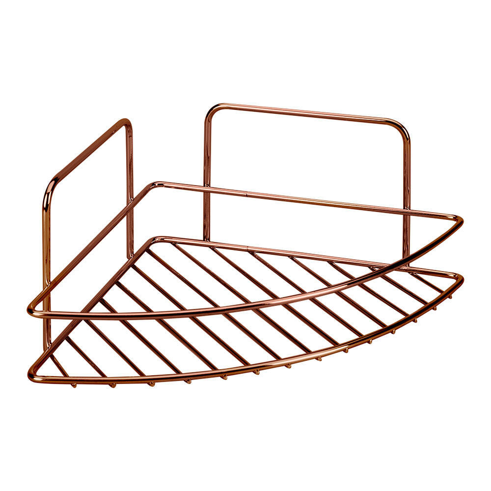 METALTEX 403510000 Reflex Eckablage 23 x 23 x 11 cm Polytherm Copper / Badezimmer Regal kupferfarbig