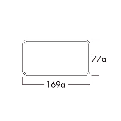 Außenjalousie E-Jal flow 125 aus Edelstahl 210 x 140 mm