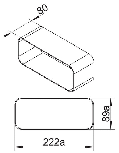 F-VBS 150 Rohrbogenverbinder / Verbindungsstück / Verbindungsmuffe / Compair flow (System Ø 150) – Bild 2