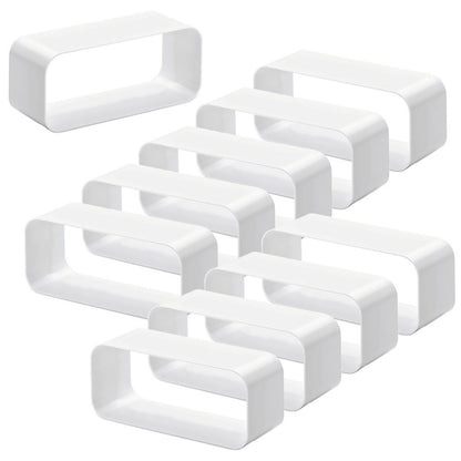 10er SET F-VBS 150 Rohrbogenverbinder / Verbindungsstück / Verbindungsmuffe / Compair flow (System Ø 150)