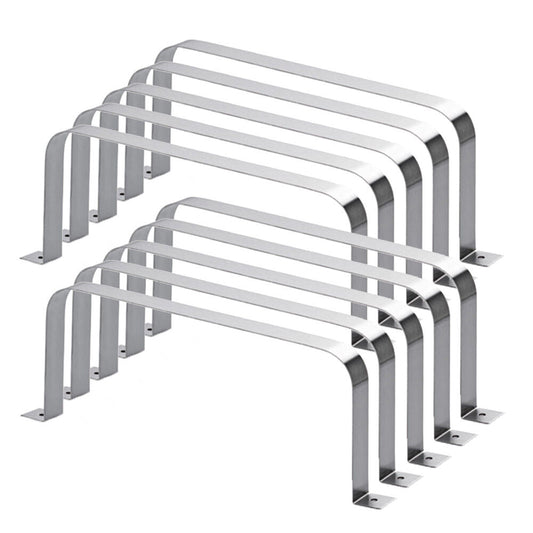 10er SET F-RSS Flachkanalhalterung / Halterung / Compair flow (System Ø 150)