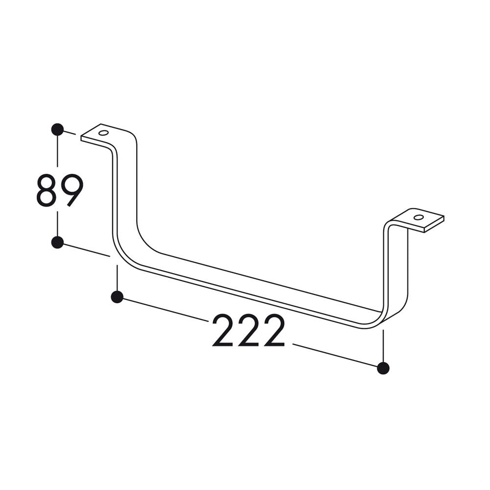 10er SET F-RSS Flachkanalhalterung / Halterung / Compair flow (System Ø 150) – Bild 3