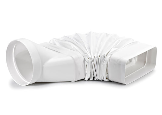 F-RBFLEX 2 Adapter für Umlenkungen mit Muffe / flexibel / eckig auf rund / Compair flow (System Ø 150)