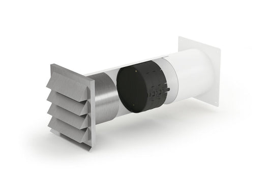E-Jal 150 Mauerkasten inkl. THERMOBOX Wärmerückhaltesystem / Rundrohranschluss / Compair flow 150 (System Ø 150)