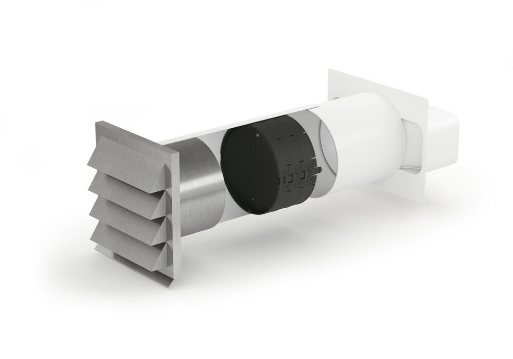 E-Jal 150 Mauerkasten inkl. THERMOBOX Wärmerückhaltesystem / Rechteckanschluss / Compair flow 150 (System Ø 150)
