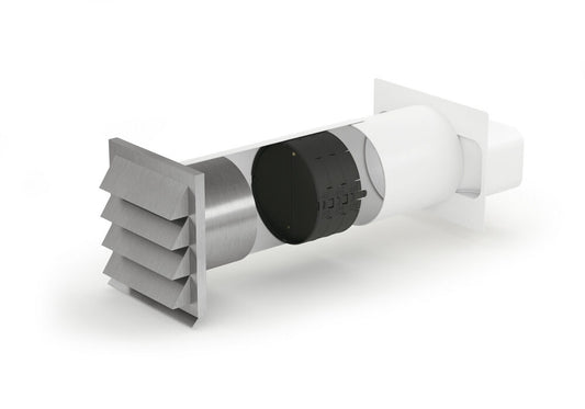 E-Jal 150 Mauerkasten inkl. THERMOBOX Wärmerückhaltesystem / Rechteckanschluss / Compair flow 150 (System Ø 150)