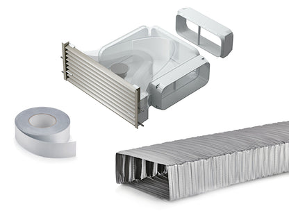 GREENflow Filterbox-Set-1 Umluftfiltersystem für Downdrafthaube/Muldenlüfter / COMPAIR® GREENflow
