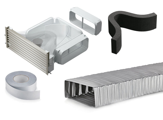 GREENflow Filterbox-Set-2 Umluftfiltersystem für Downdrafthaube/Muldenlüfter / COMPAIR® GREENflow