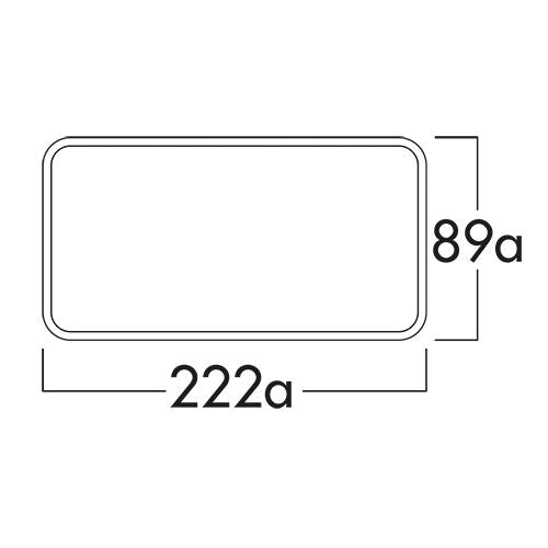 F-VRO 1000 Lüftungsrohr ohne Muffe 222a x 89a mm / Flachkanalrohr / Compair flow (System Ø 150) – Bild 2
