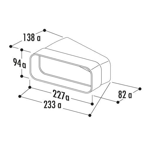 F-RBH 15 Rohrbogen horizontal 15° / Compair flow (System Ø 150) – Bild 2
