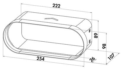 P-BA 150 Adapter für BORA Dunstabzugssysteme / COMPAIR PRIME flow® – Bild 2
