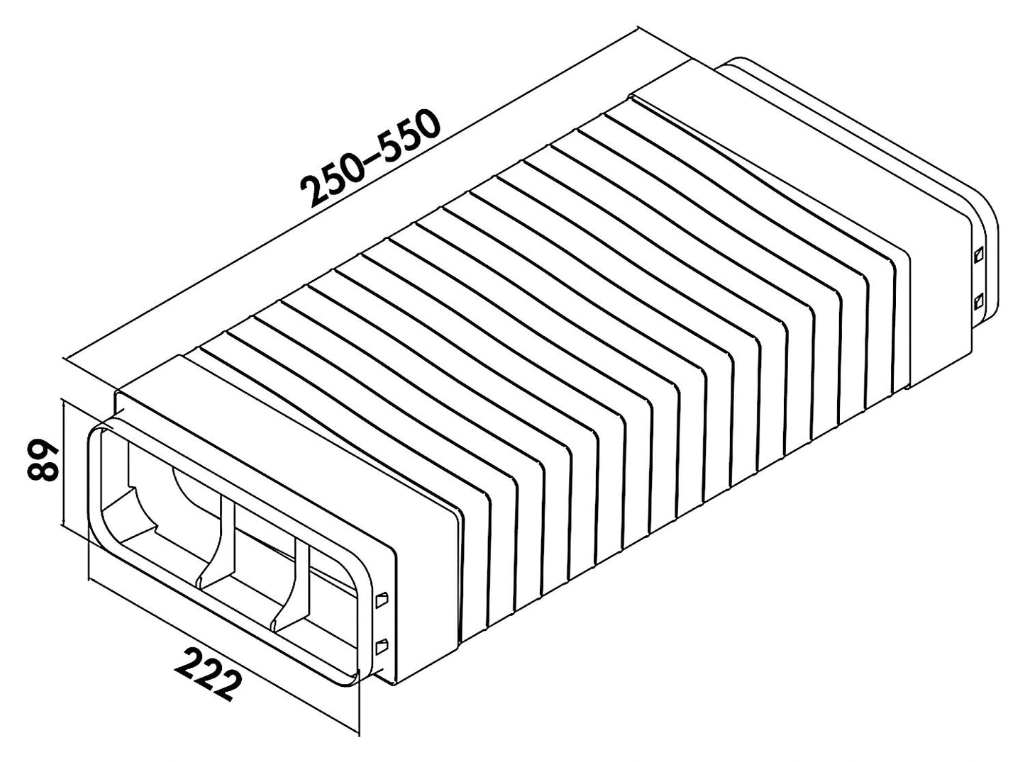 P-RBFLEX System 150 Rohrbogen mit Flexkanal für Umlenkungen bis 90° / COMPAIR PRIME flow® – Bild 2