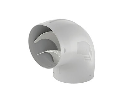P-RBV 150 Rohrbogen 90° mit optimierten Luftleitkörpern / COMPAIR PRIME flow®