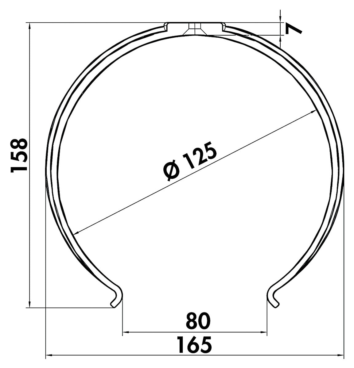 P-RKH 150 Rundkanalhalterung für die Wand- und Deckenbefestigung / COMPAIR PRIME flow® – Bild 2