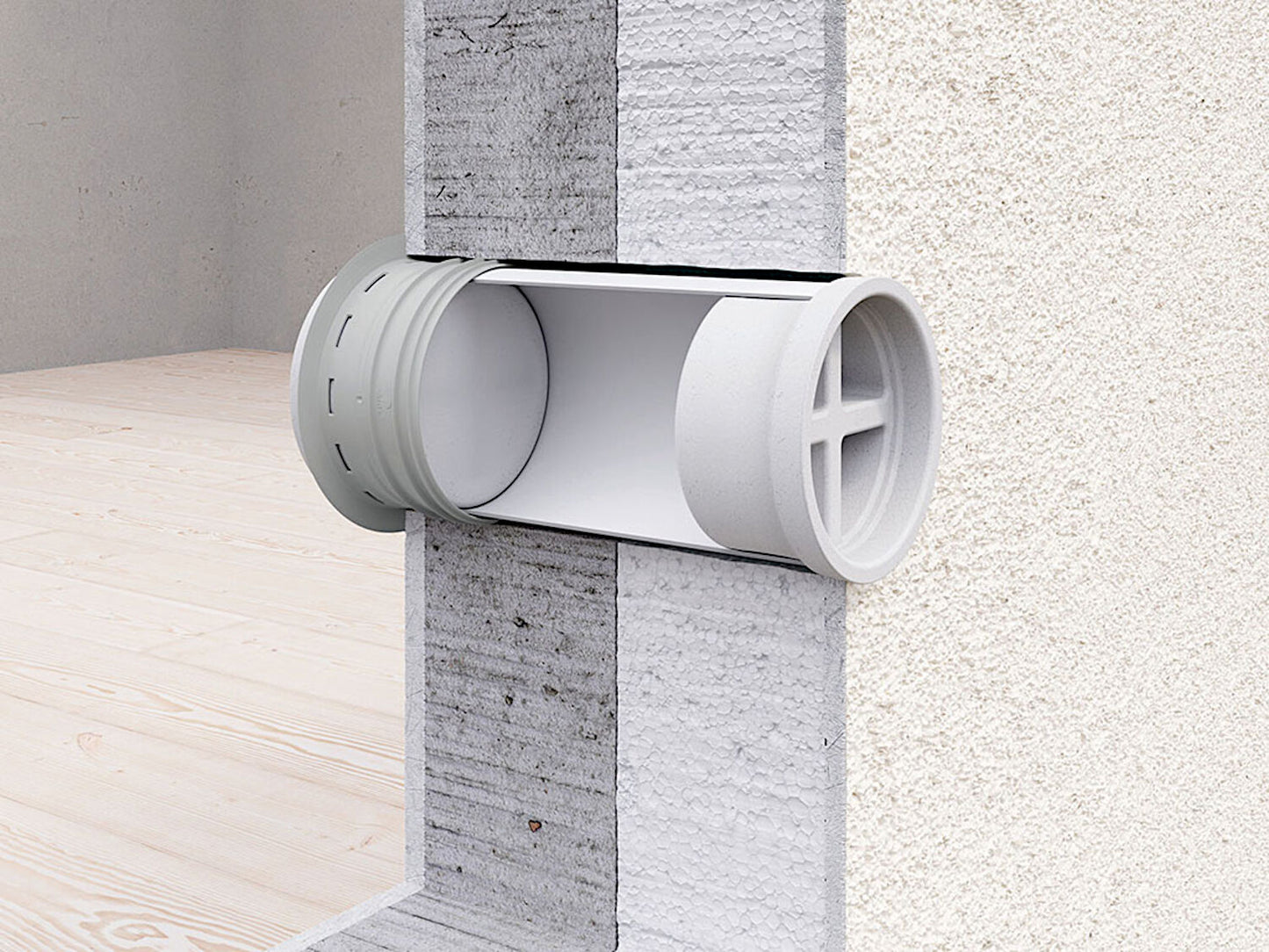 P-MRBS 150 Mauerkasten-Rohbau-Set / COMPAIR PRIME flow® – Bild 3