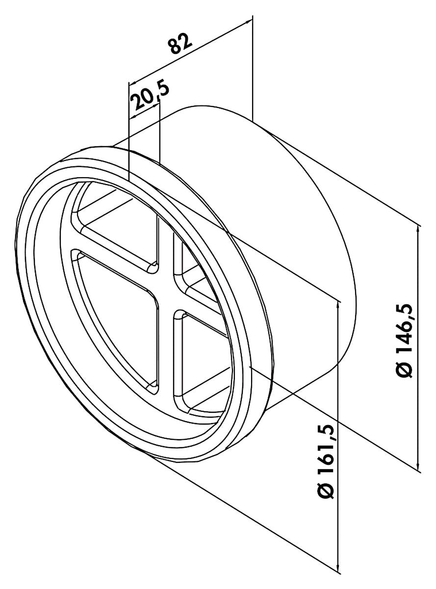 P-MRBS 150 Mauerkasten-Rohbau-Set / COMPAIR PRIME flow® – Bild 2