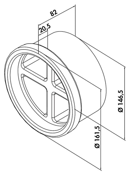P-MRBS 150 Mauerkasten-Rohbau-Set / COMPAIR PRIME flow® – Bild 2