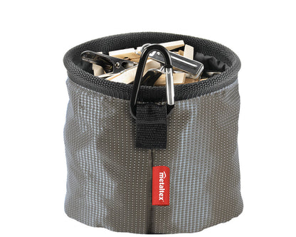 METALTEX Wäscheklammerbeutel mit Karabinerhaken / Beutel / Klammeraufbewahrung