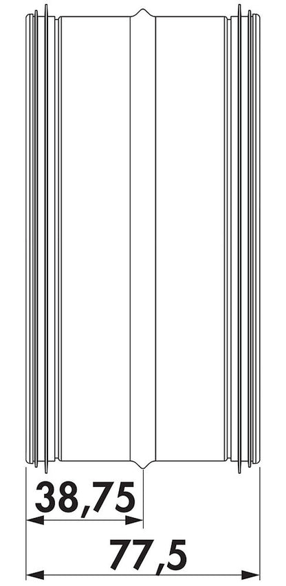 SR-VBS 150 Rohrverbinder / COMPAIR STEEL flow 150 (System Ø 150) / Verbindungsmuffe – Bild 2