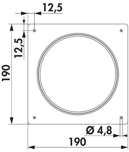 SR 150 Maueranschlussstutzen für Rundrohr / COMPAIR STEEL flow 150 (System Ø 150) / Verbindungsmuffe – Bild 2