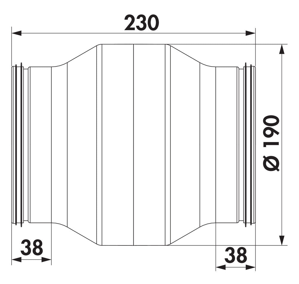 SR-KDA 150 Kondenswasserabscheider für Rundrohre SR-R flex und SR-R / COMPAIR STEEL flow 150 (System Ø 150) – Bild 2