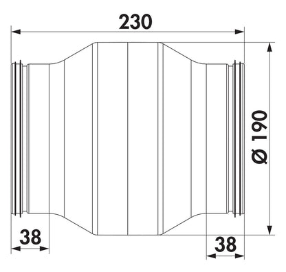SR-KDA 150 Kondenswasserabscheider für Rundrohre SR-R flex und SR-R / COMPAIR STEEL flow 150 (System Ø 150) – Bild 2