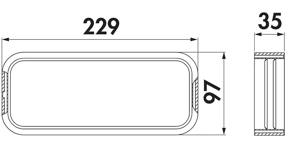 SF-Profildichtung für Flachkanalrohre SF-VRO flex und SF-VRO / COMPAIR STEEL flow 150 (System Ø 150) – Bild 2
