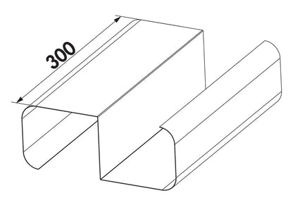 SF-VRO 150 Stützsteg für Flachkanalrohre / COMPAIR STEEL flow 150 (System Ø 150) – Bild 2