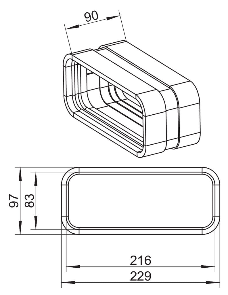NABER 4061034 SF-VBS 150 Rohrbogenverbinder COMPAIR STEEL flow® 150 verzinkter Stahl – Bild 2