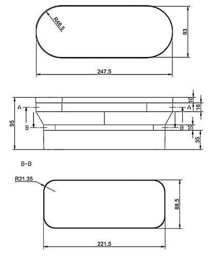 SF-BA 150 Adapter für BORA Dunstabzugssysteme / Verbindungsstück / BORA / COMPAIR STEEL flow 150 (System Ø 150) – Bild 2