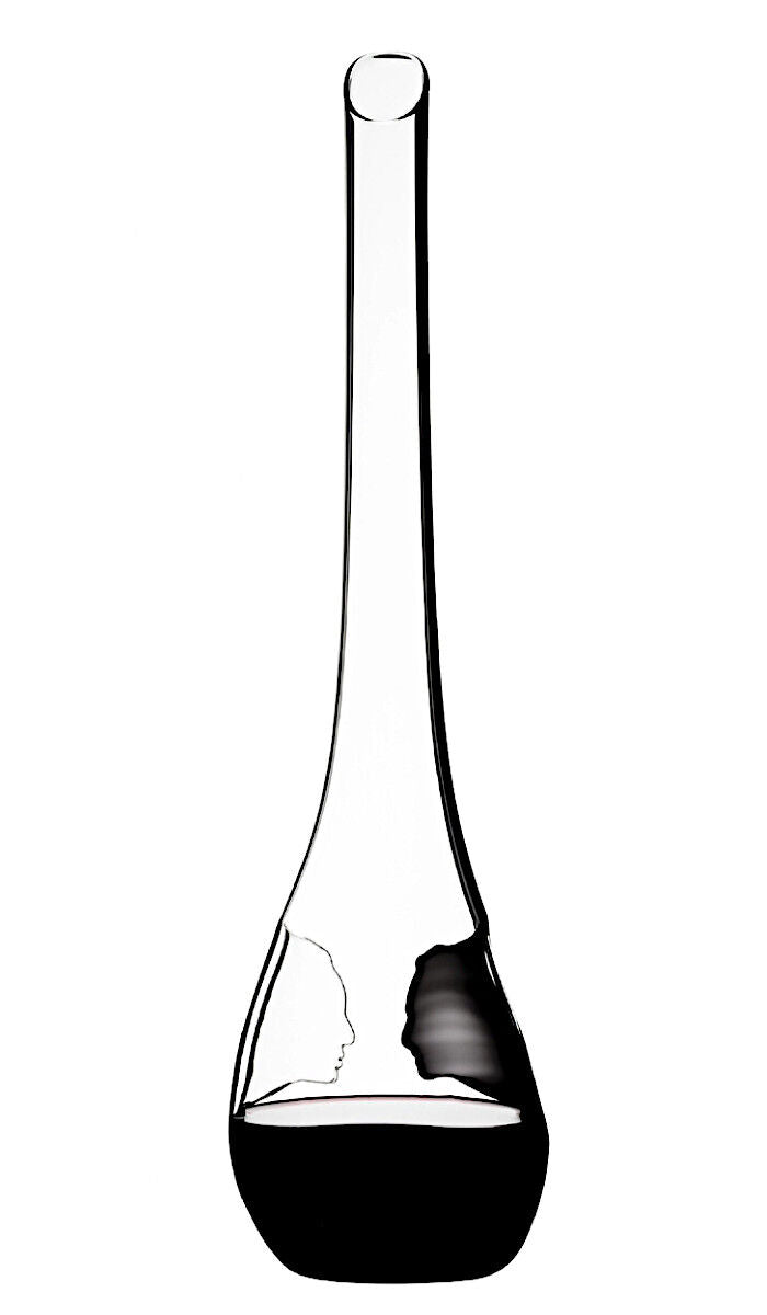 RIEDEL 4100/13 BLACK TIE Face to Face Dekanter aus Kristallglas, handgefertigt, Design-Dekanter – Bild 3