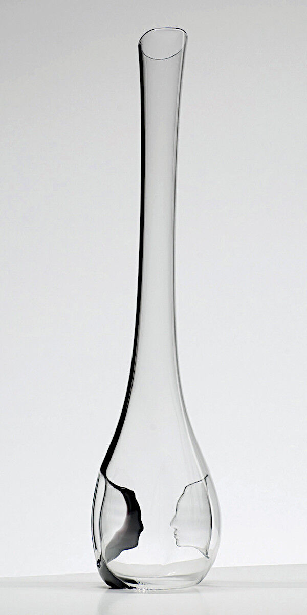 RIEDEL 4100/13 BLACK TIE Face to Face Dekanter aus Kristallglas, handgefertigt, Design-Dekanter – Bild 4