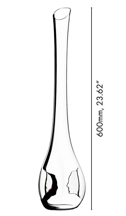 RIEDEL 4100/13 BLACK TIE Face to Face Dekanter aus Kristallglas, handgefertigt, Design-Dekanter – Bild 2