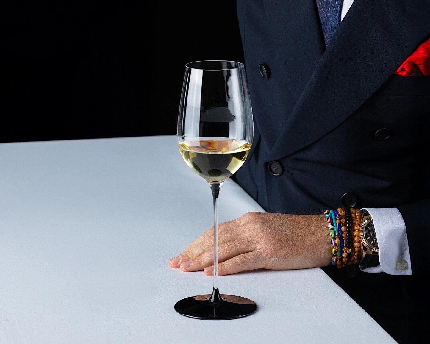 RIEDEL 4110/15 FATTO A MANO BLACK TIE Riesling Weinglas – Bild 6