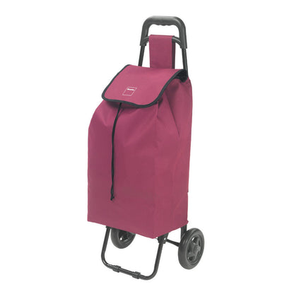 METALTEX 415205008 Shopping - Trolley DAPHNE 40 Liter, bordeaux, mit Regenschirmtasche / Einkaufswagen / Rollwagen